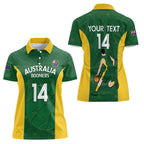 Custom Australia Basketball Women Polo Shirt Go Champions Aussie Boomers National Color