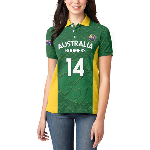 Custom Australia Basketball Women Polo Shirt Go Champions Aussie Boomers National Color