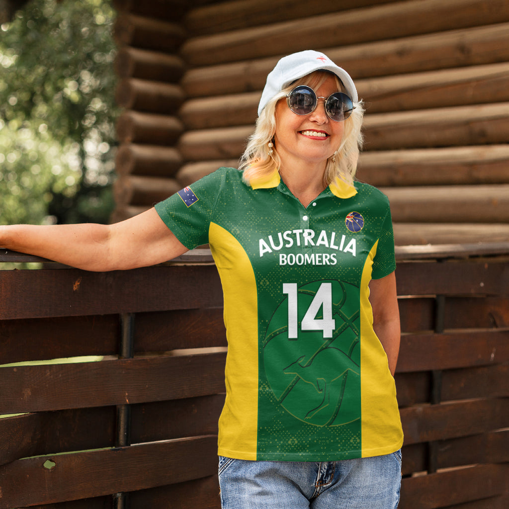 Custom Australia Basketball Women Polo Shirt Go Champions Aussie Boomers National Color