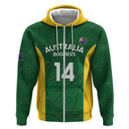 Custom Australia Basketball Zip Hoodie Go Champions Aussie Boomers National Color
