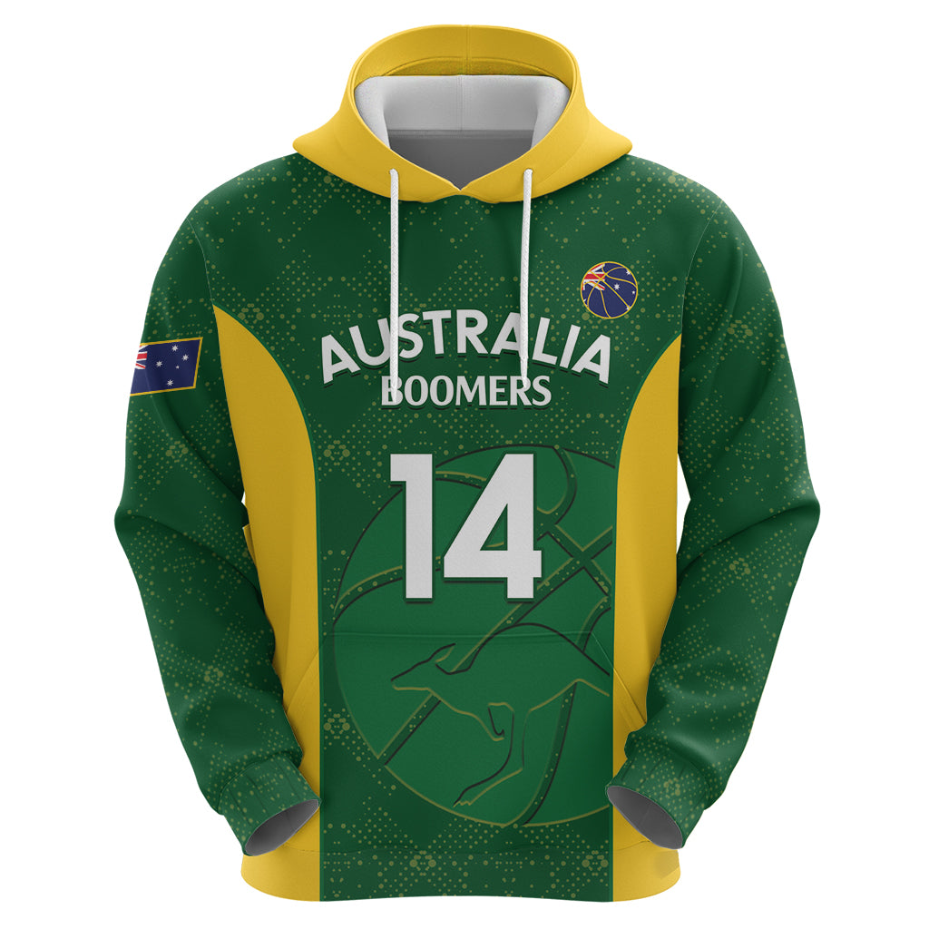 Custom Australia Basketball Zip Hoodie Go Champions Aussie Boomers National Color