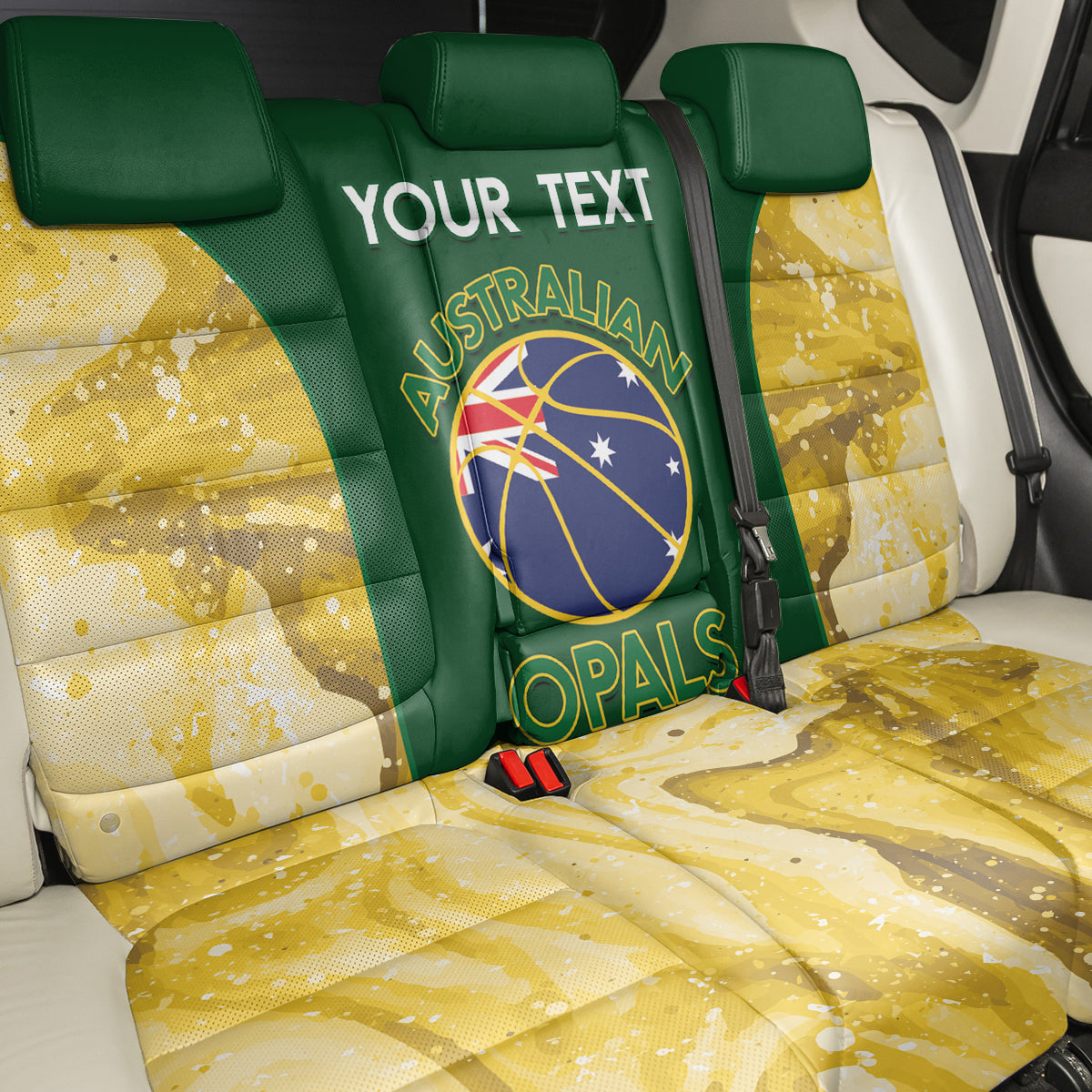 Custom Australia Basketball Back Car Seat Cover Go Champions Aussie Opals National Color