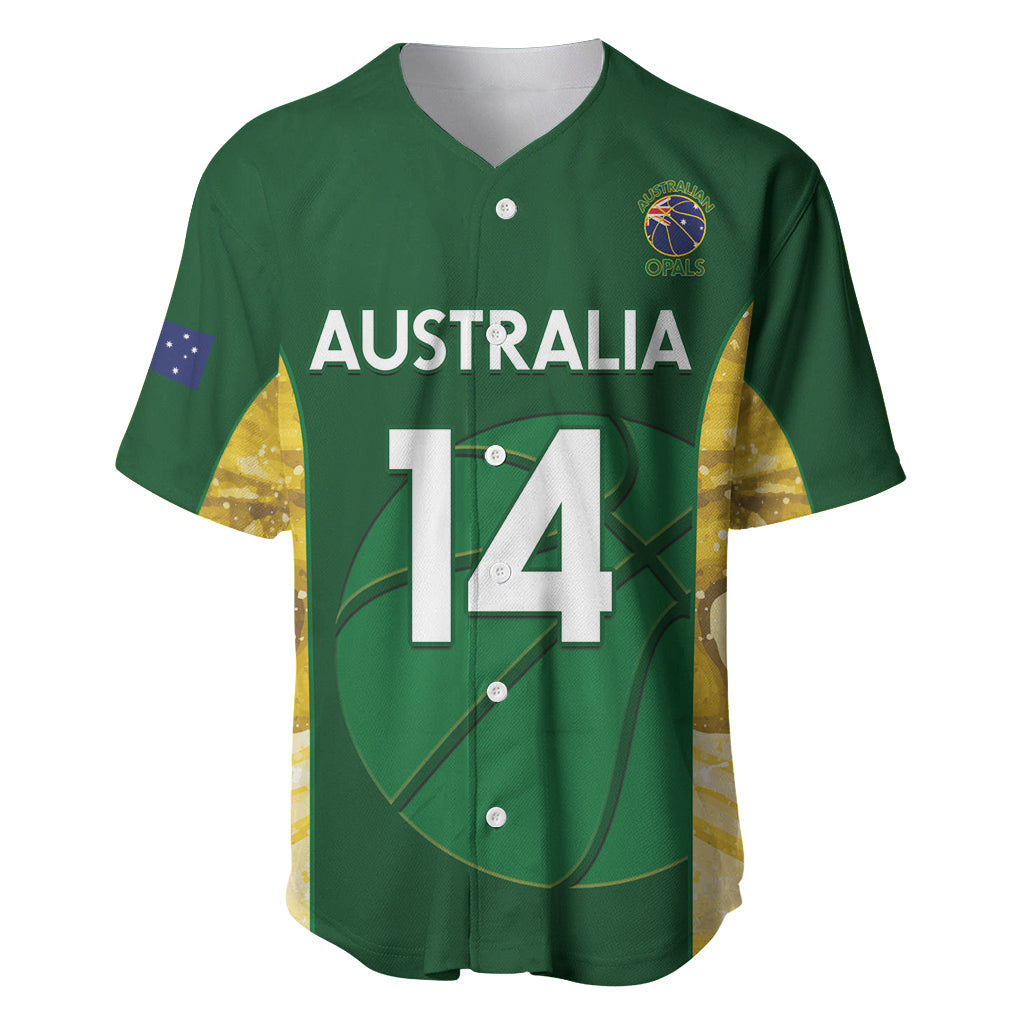 Custom Australia Basketball Baseball Jersey Go Champions Aussie Opals National Color