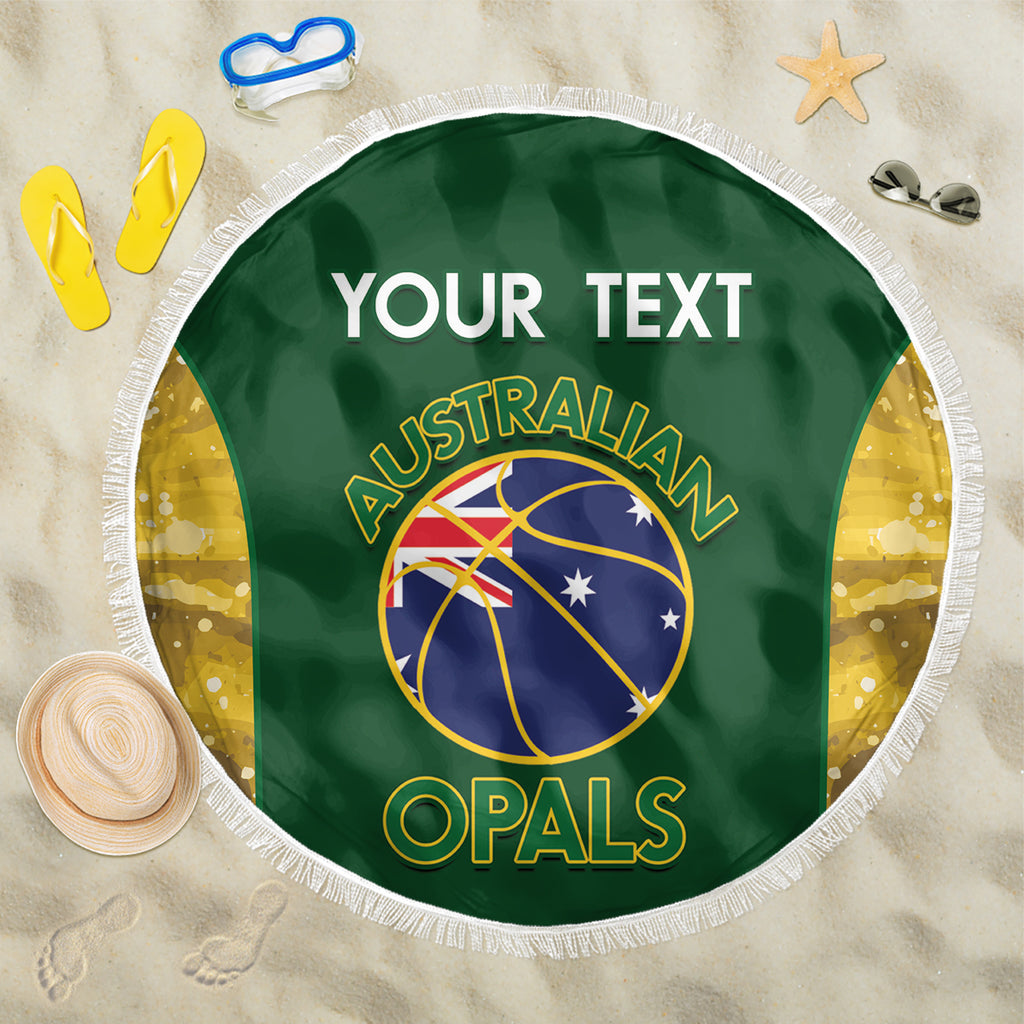 Custom Australia Basketball Beach Blanket Go Champions Aussie Opals National Color