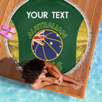 Custom Australia Basketball Beach Blanket Go Champions Aussie Opals National Color