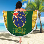 Custom Australia Basketball Beach Blanket Go Champions Aussie Opals National Color