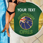 Custom Australia Basketball Beach Blanket Go Champions Aussie Opals National Color