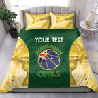 Custom Australia Basketball Bedding Set Go Champions Aussie Opals National Color