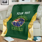 Custom Australia Basketball Blanket Go Champions Aussie Opals National Color