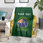 Custom Australia Basketball Blanket Go Champions Aussie Opals National Color