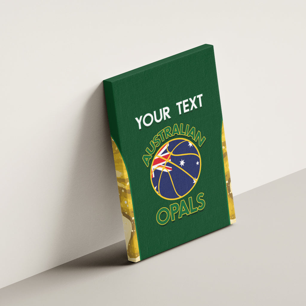 Custom Australia Basketball Canvas Wall Art Go Champions Aussie Opals National Color
