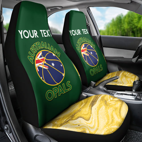 Custom Australia Basketball Car Seat Cover Go Champions Aussie Opals National Color