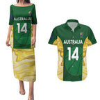 Custom Australia Basketball Couples Matching Puletasi and Hawaiian Shirt Go Champions Aussie Opals National Color