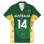 Custom Australia Basketball Family Matching Mermaid Dress and Hawaiian Shirt Go Champions Aussie Opals National Color