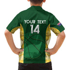 Custom Australia Basketball Family Matching Off Shoulder Maxi Dress and Hawaiian Shirt Go Champions Aussie Opals National Color