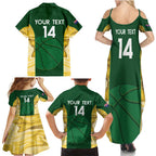 Custom Australia Basketball Family Matching Summer Maxi Dress and Hawaiian Shirt Go Champions Aussie Opals National Color