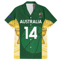 Custom Australia Basketball Family Matching Summer Maxi Dress and Hawaiian Shirt Go Champions Aussie Opals National Color