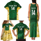 Custom Australia Basketball Family Matching Tank Maxi Dress and Hawaiian Shirt Go Champions Aussie Opals National Color