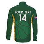 Custom Australia Basketball Family Matching Tank Maxi Dress and Hawaiian Shirt Go Champions Aussie Opals National Color
