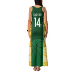 Custom Australia Basketball Family Matching Tank Maxi Dress and Hawaiian Shirt Go Champions Aussie Opals National Color