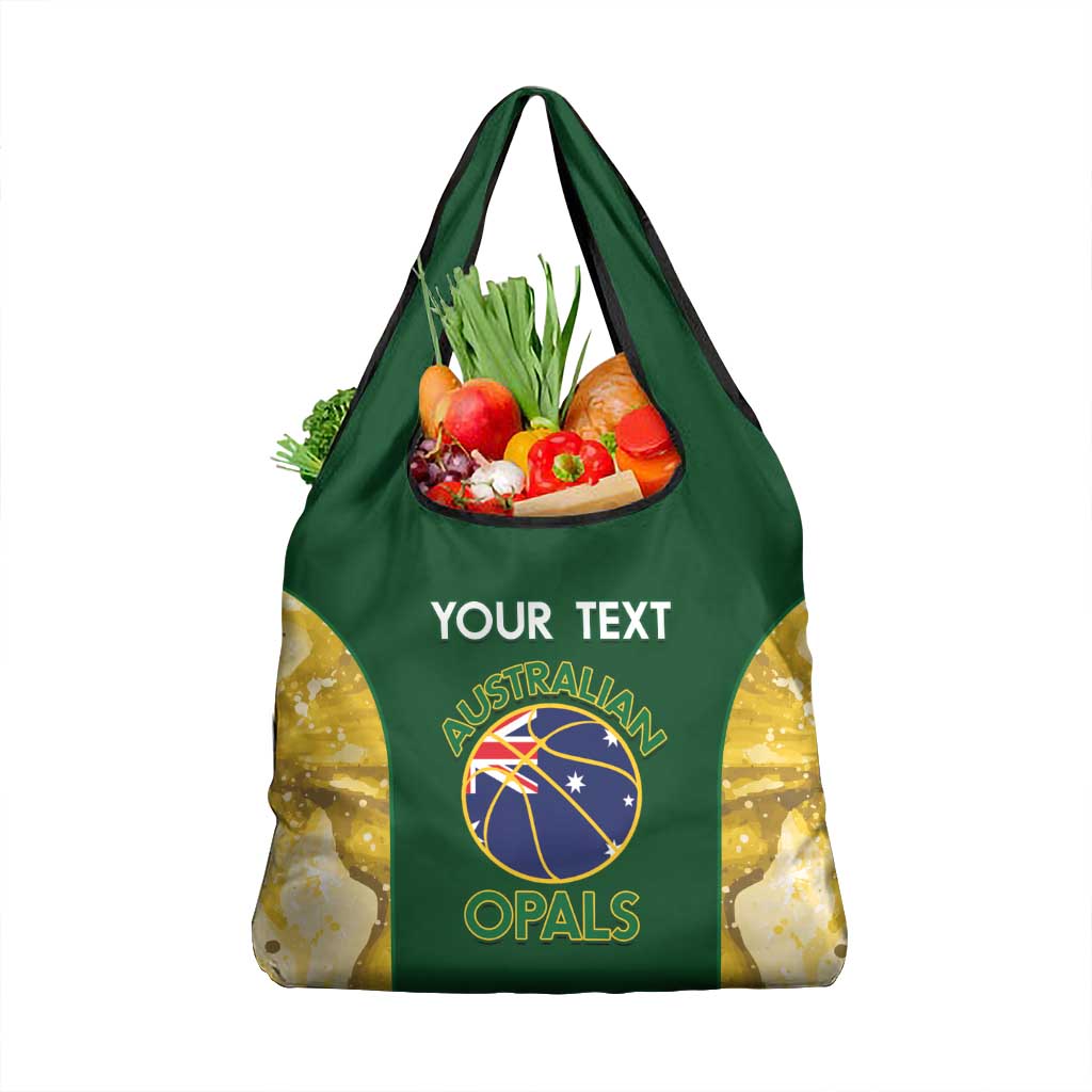 Custom Australia Basketball Grocery Bag Go Champions Aussie Opals National Color