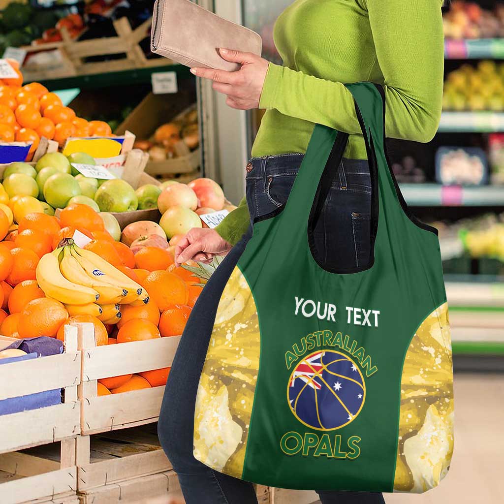 Custom Australia Basketball Grocery Bag Go Champions Aussie Opals National Color