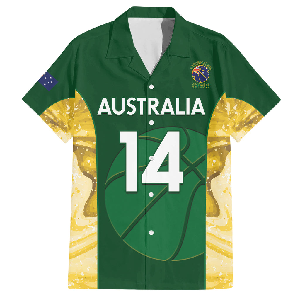 Custom Australia Basketball Hawaiian Shirt Go Champions Aussie Opals National Color