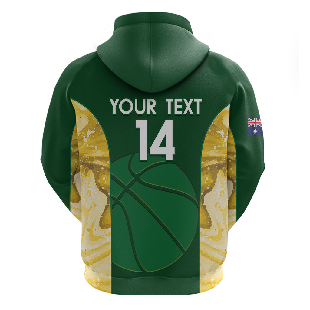 Custom Australia Basketball Hoodie Go Champions Aussie Opals National Color