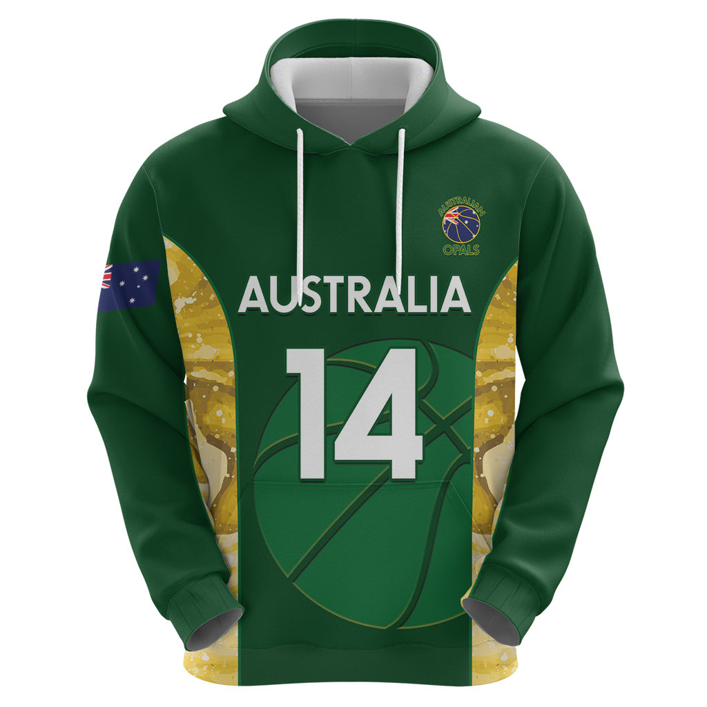 Custom Australia Basketball Hoodie Go Champions Aussie Opals National Color