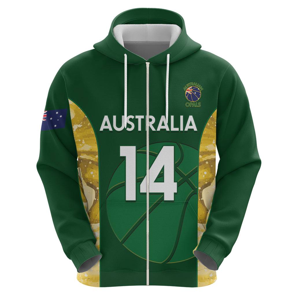 Custom Australia Basketball Hoodie Go Champions Aussie Opals National Color