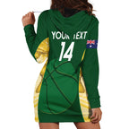 Custom Australia Basketball Hoodie Dress Go Champions Aussie Opals National Color