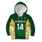 Custom Australia Basketball Kid Hoodie Go Champions Aussie Opals National Color