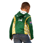 Custom Australia Basketball Kid Hoodie Go Champions Aussie Opals National Color