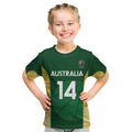 Custom Australia Basketball Kid T Shirt Go Champions Aussie Opals National Color