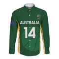 Custom Australia Basketball Long Sleeve Button Shirt Go Champions Aussie Opals National Color