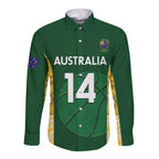 Custom Australia Basketball Long Sleeve Button Shirt Go Champions Aussie Opals National Color