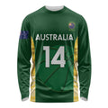 Custom Australia Basketball Long Sleeve Shirt Go Champions Aussie Opals National Color