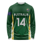 Custom Australia Basketball Long Sleeve Shirt Go Champions Aussie Opals National Color