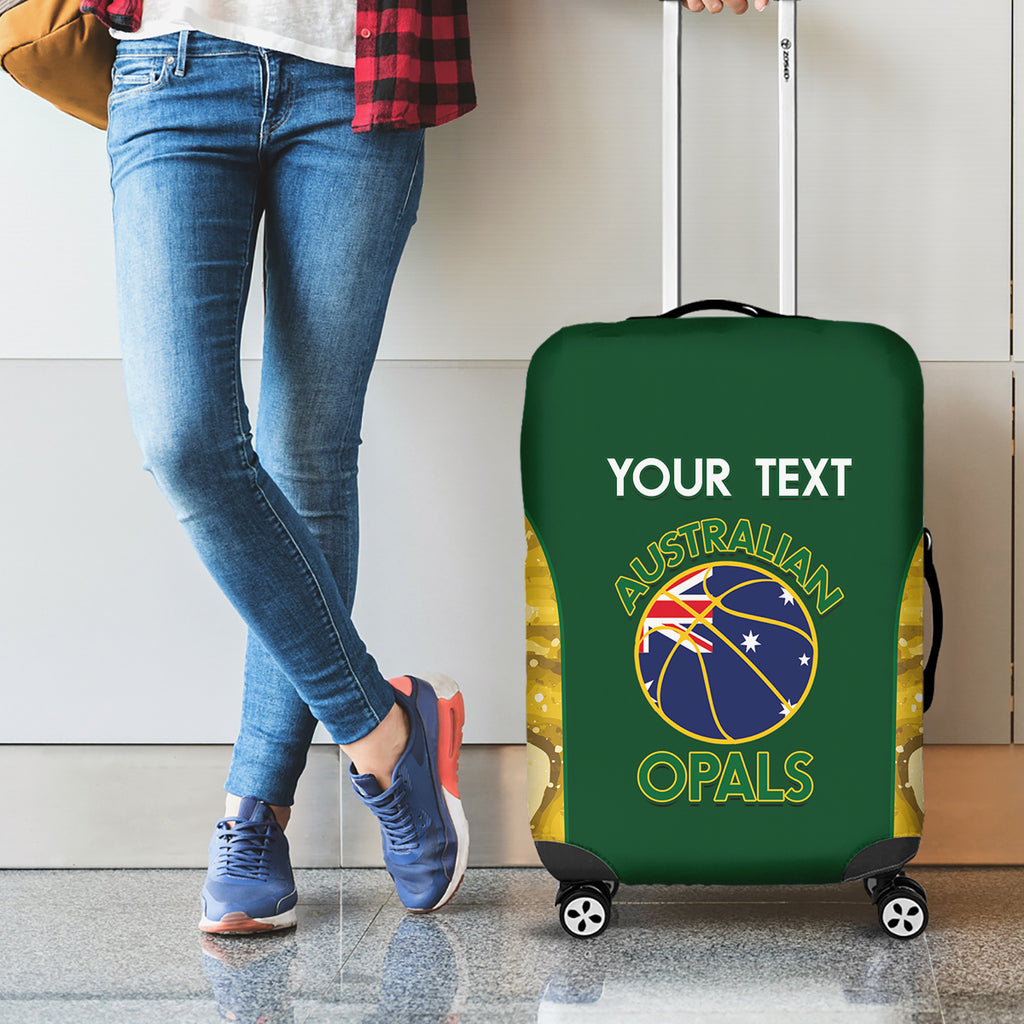 Custom Australia Basketball Luggage Cover Go Champions Aussie Opals National Color