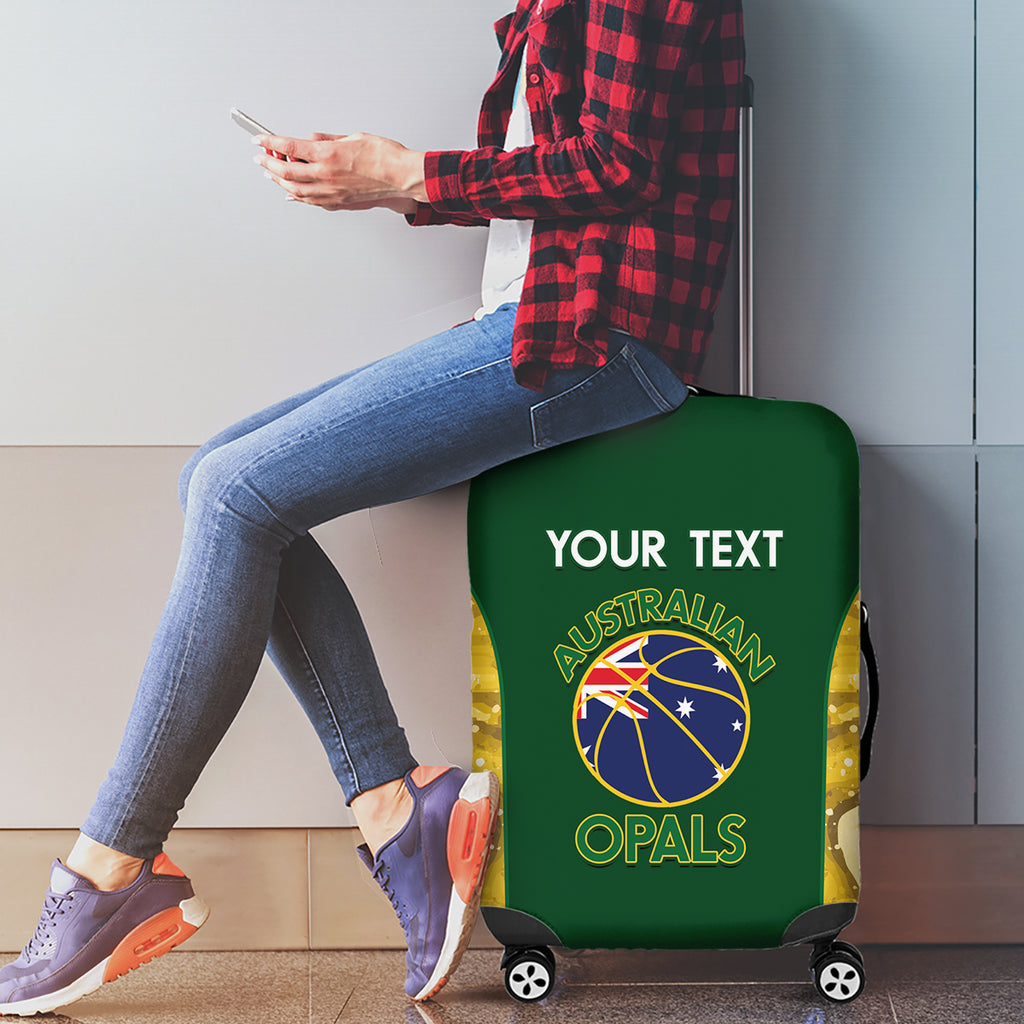 Custom Australia Basketball Luggage Cover Go Champions Aussie Opals National Color