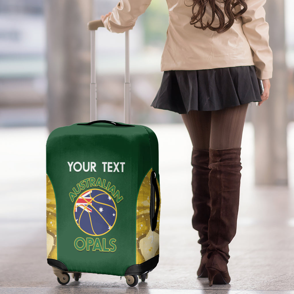 Custom Australia Basketball Luggage Cover Go Champions Aussie Opals National Color