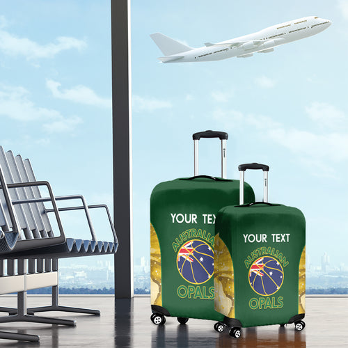 Custom Australia Basketball Luggage Cover Go Champions Aussie Opals National Color