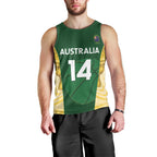 Custom Australia Basketball Men Tank Top Go Champions Aussie Opals National Color