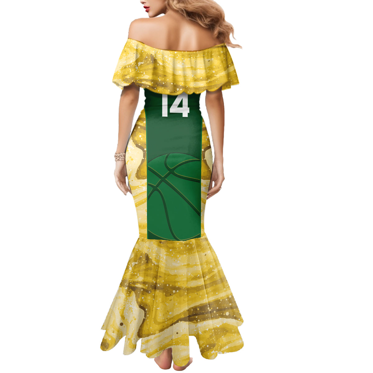 Custom Australia Basketball Mermaid Dress Go Champions Aussie Opals National Color