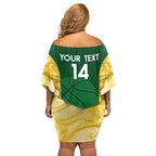 Custom Australia Basketball Off Shoulder Short Dress Go Champions Aussie Opals National Color