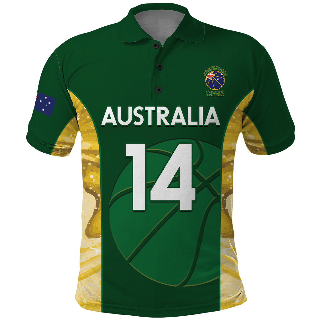 Custom Australia Basketball Polo Shirt Go Champions Aussie Opals National Color