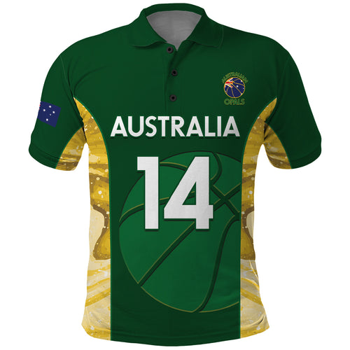 Custom Australia Basketball Polo Shirt Go Champions Aussie Opals National Color