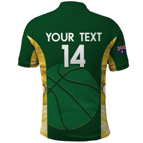 Custom Australia Basketball Polo Shirt Go Champions Aussie Opals National Color