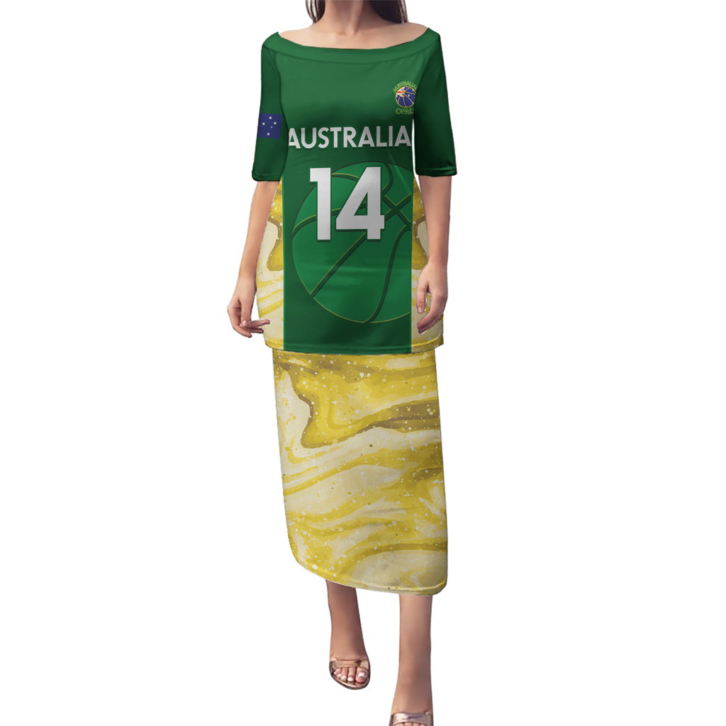 Custom Australia Basketball Puletasi Go Champions Aussie Opals National Color