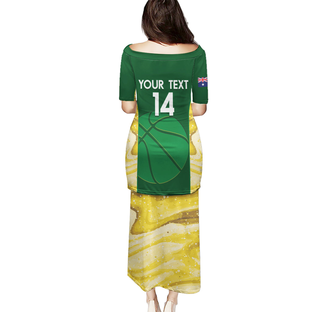 Custom Australia Basketball Puletasi Go Champions Aussie Opals National Color